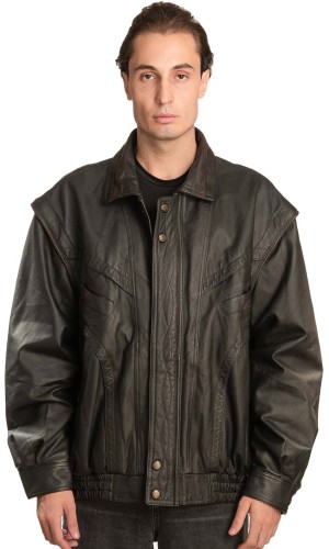 Γνήσιο Ανδρικό Δερμάτινο Μπουφάν  - A1