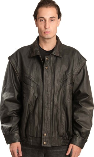 Γνήσιο Ανδρικό Δερμάτινο Μπουφάν  - A1