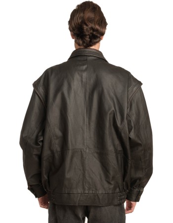 Γνήσιο Ανδρικό Δερμάτινο Μπουφάν  - A1