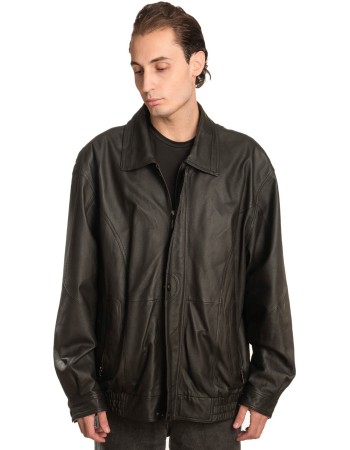 Γνήσιο Ανδρικό Δερμάτινο Μπουφάν - A5