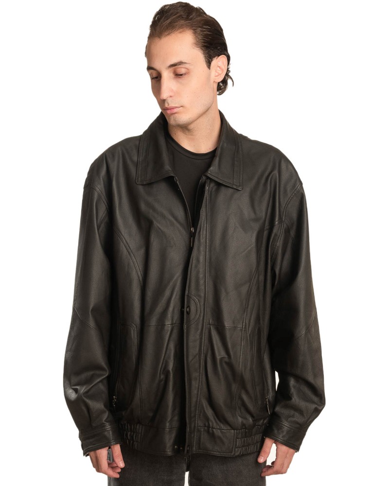 Γνήσιο Ανδρικό Δερμάτινο Μπουφάν - A5