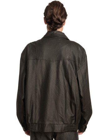 Γνήσιο Ανδρικό Δερμάτινο Μπουφάν - A5