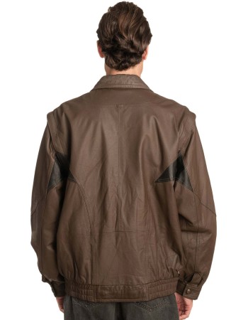 Γνήσιο Ανδρικό Δερμάτινο Μπουφάν - A6