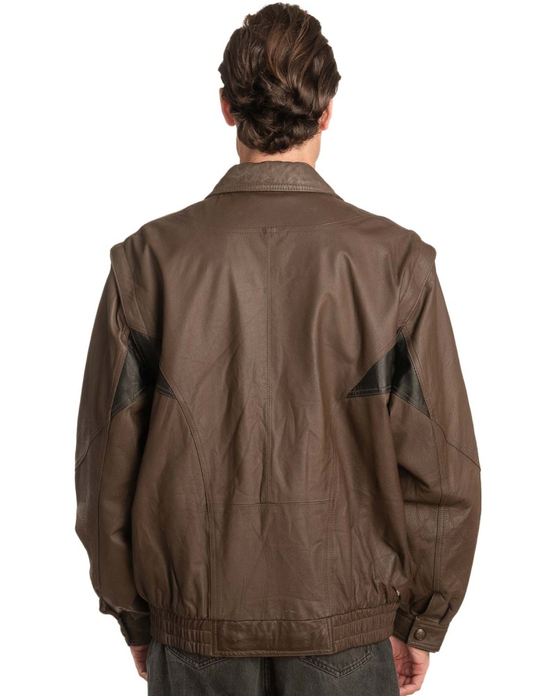 Γνήσιο Ανδρικό Δερμάτινο Μπουφάν - A6