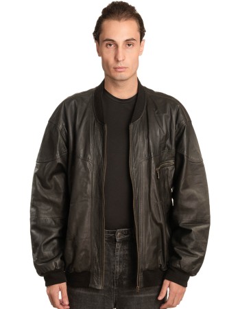 Γνήσιο Ανδρικό Δερμάτινο Μπουφάν - A7