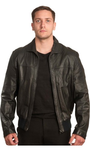 Γνήσιο Ανδρικό Δερμάτινο Μπουφάν - A10