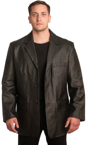 Γνήσιο Ανδρικό Δερμάτινο Σακάκι - Α11