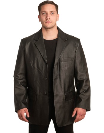 Γνήσιο Ανδρικό Δερμάτινο Σακάκι - Α11