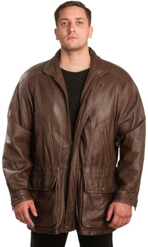Γνήσιο Ανδρικό Δερμάτινο Μπουφάν - A12