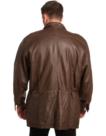 Γνήσιο Ανδρικό Δερμάτινο Μπουφάν - A12