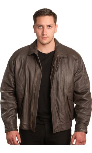 Γνήσιο Ανδρικό Δερμάτινο Μπουφάν - A15