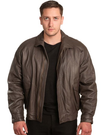 Γνήσιο Ανδρικό Δερμάτινο Μπουφάν - A15