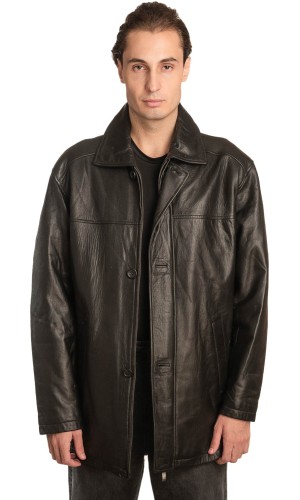  Γνήσιο Ανδρικό Δερμάτινο Μπουφάν - A23