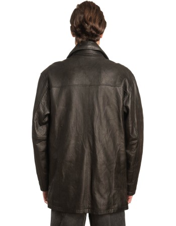  Γνήσιο Ανδρικό Δερμάτινο Μπουφάν - A23
