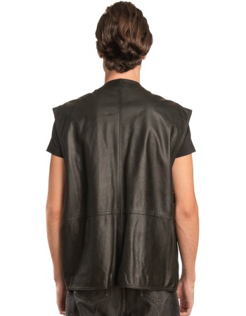 Γνήσιο Ανδρικό Δερμάτινο Γιλέκο - A24