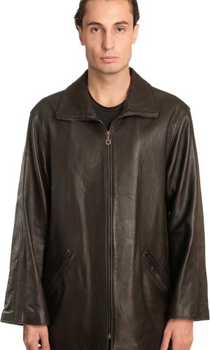  Γνήσιο Ανδρικό Δερμάτινο Μπουφάν - A25