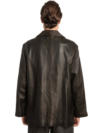  Γνήσιο Ανδρικό Δερμάτινο Μπουφάν - A25