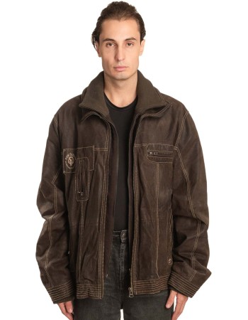 Γνήσιο Ανδρικό Δερμάτινο Μπουφάν - A27