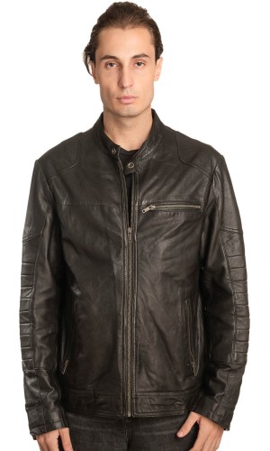  Γνήσιο Ανδρικό Δερμάτινο Μπουφάν - A31