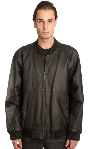  Γνήσιο Ανδρικό Δερμάτινο Μπουφάν - A38