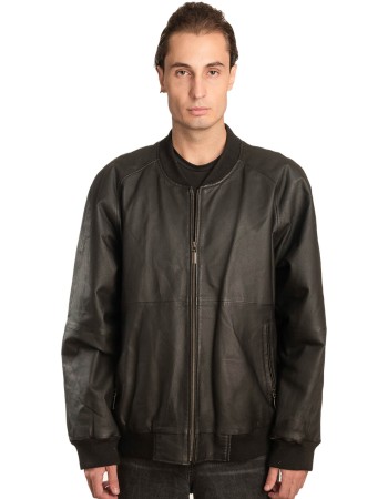  Γνήσιο Ανδρικό Δερμάτινο Μπουφάν - A38