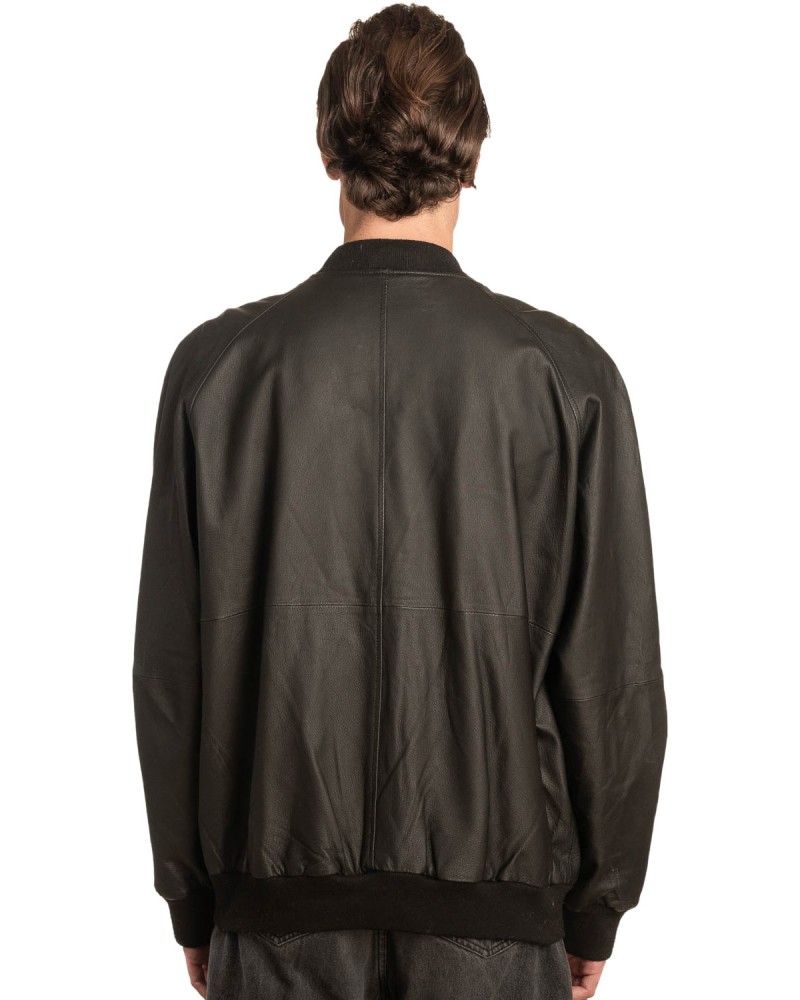  Γνήσιο Ανδρικό Δερμάτινο Μπουφάν - A38