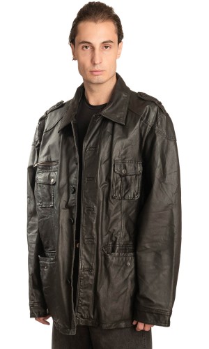 Γνήσιο Ανδρικό Δερμάτινο Μπουφάν - A39