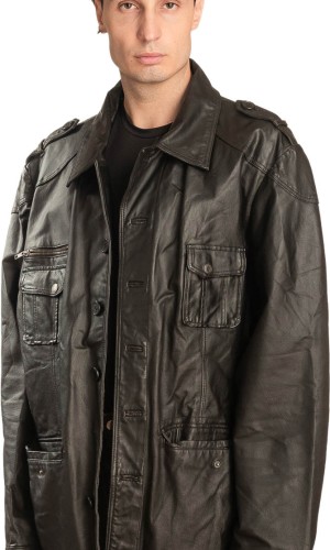 Γνήσιο Ανδρικό Δερμάτινο Μπουφάν - A39