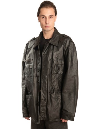 Γνήσιο Ανδρικό Δερμάτινο Μπουφάν - A39