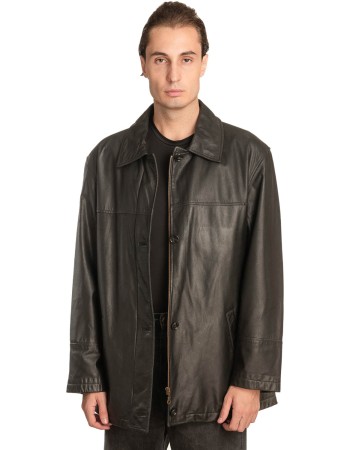 Γνήσιο Ανδρικό Δερμάτινο Μπουφάν - A40