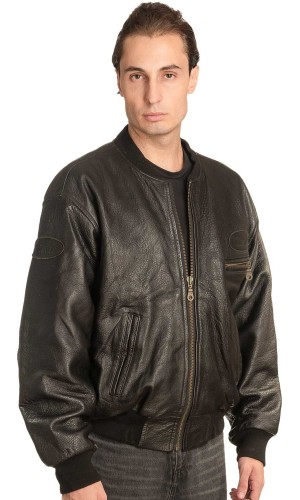 Γνήσιο Ανδρικό Δερμάτινο Μπουφάν - A41