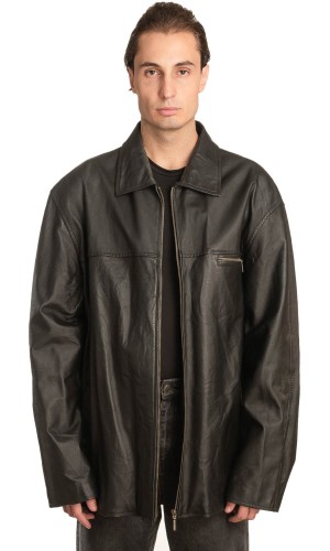 Γνήσιο Ανδρικό Δερμάτινο Μπουφάν - A43