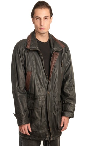 Γνήσιο Ανδρικό Δερμάτινο Μπουφάν - A44