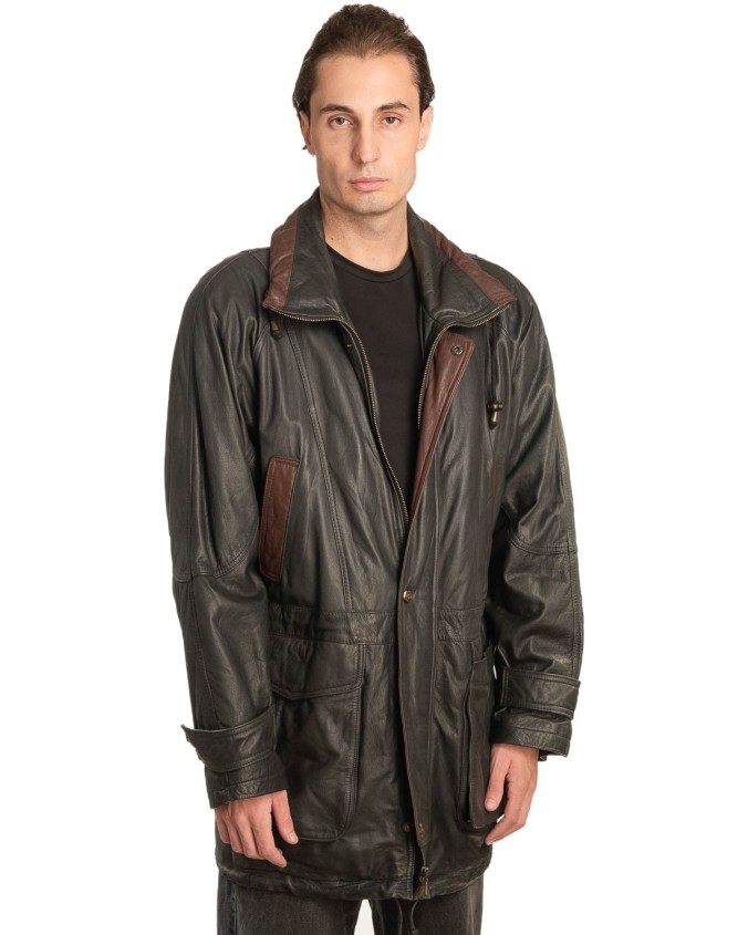 Γνήσιο Ανδρικό Δερμάτινο Μπουφάν - A44