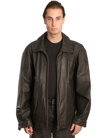 Γνήσιο Ανδρικό Δερμάτινο Μπουφάν - A45