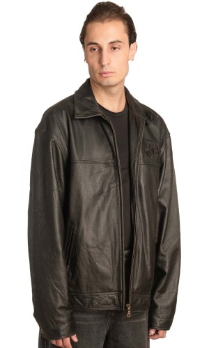 Γνήσιο Ανδρικό Δερμάτινο Μπουφάν - A46