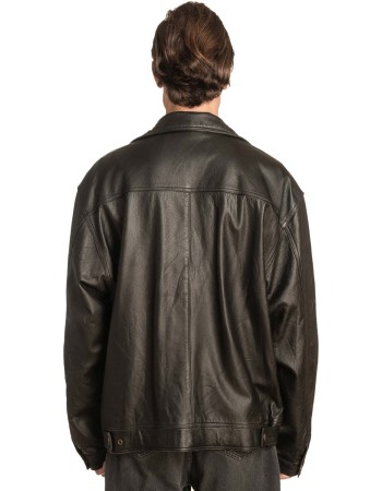 Γνήσιο Ανδρικό Δερμάτινο Μπουφάν - A46