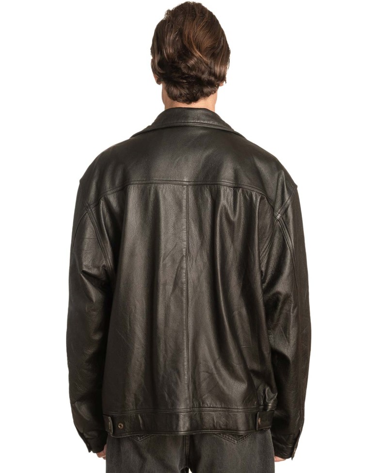 Γνήσιο Ανδρικό Δερμάτινο Μπουφάν - A46