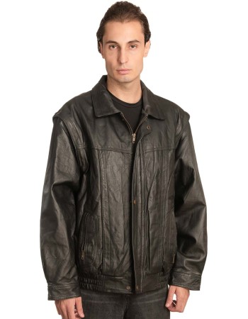 Γνήσιο Ανδρικό Δερμάτινο Μπουφάν - A51
