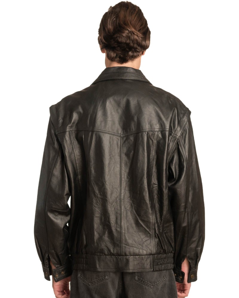 Γνήσιο Ανδρικό Δερμάτινο Μπουφάν - A50