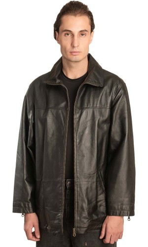 Γνήσιο Ανδρικό Δερμάτινο Μπουφάν - A52