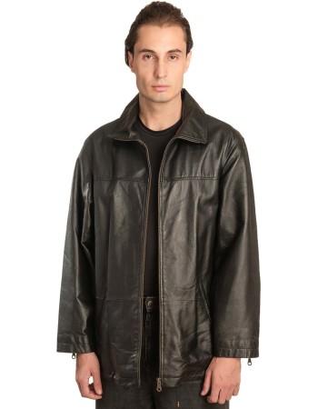 Γνήσιο Ανδρικό Δερμάτινο Μπουφάν - A52