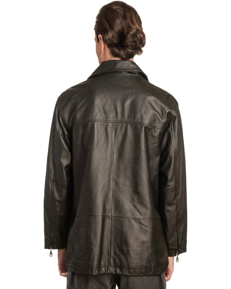 Γνήσιο Ανδρικό Δερμάτινο Μπουφάν - A52