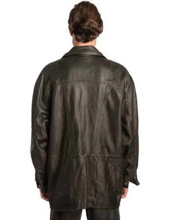 Γνήσιο Ανδρικό Δερμάτινο Μπουφάν - A53