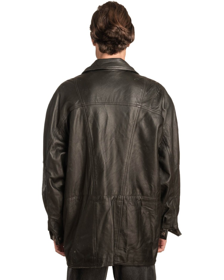 Γνήσιο Ανδρικό Δερμάτινο Μπουφάν - A53