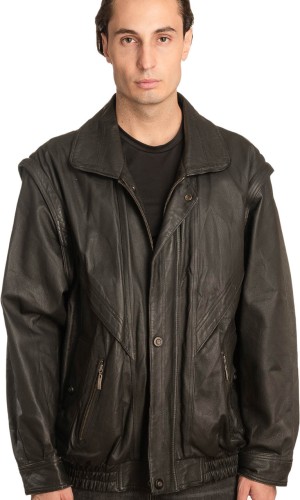 Γνήσιο Ανδρικό Δερμάτινο Μπουφάν - A54