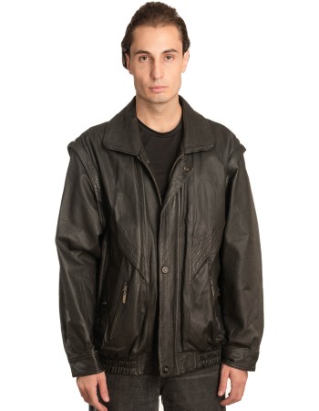 Γνήσιο Ανδρικό Δερμάτινο Μπουφάν - A54