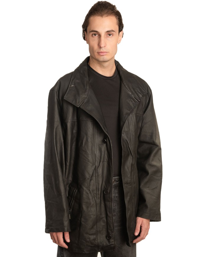 Γνήσιο Ανδρικό Δερμάτινο Μπουφάν - A57