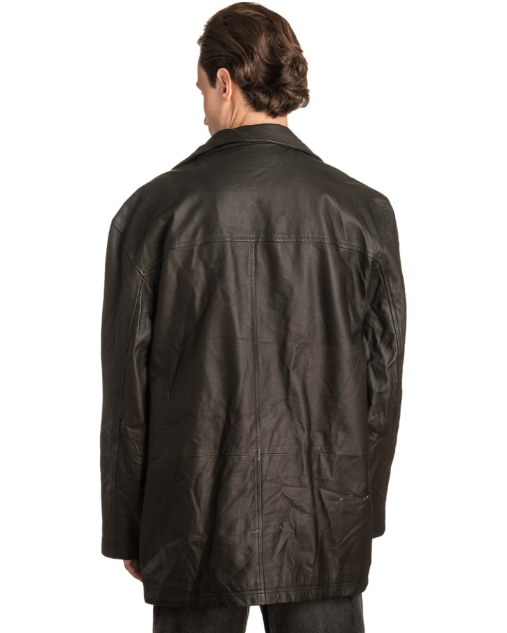 Γνήσιο Ανδρικό Δερμάτινο Μπουφάν - A57