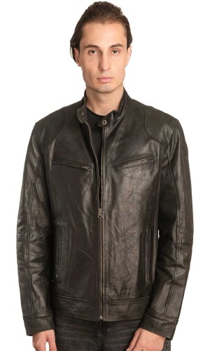 Γνήσιο Ανδρικό Δερμάτινο Μπουφάν - A62